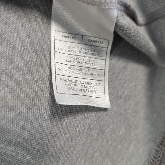 Nike Running Shirt Dri-Fit Men's Size XL Lightweight Grey Spellout - Picture 8 of 8